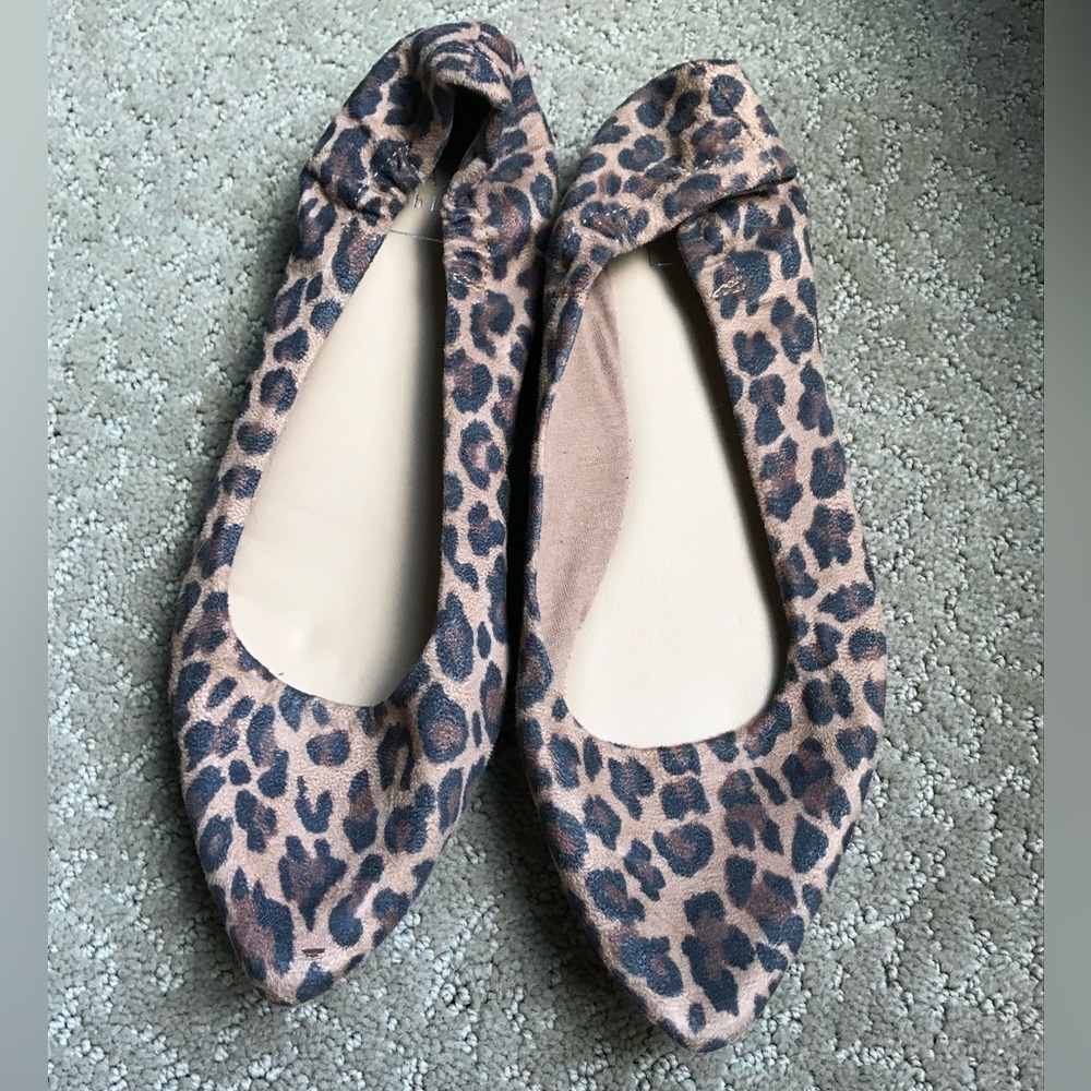 KAARI BLUE leopard print ballet flat-size 8.5-never worn